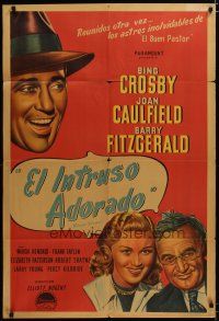 3m710 WELCOME STRANGER Argentinean '47 art of Bing Crosby, Joan Caulfield & Barry Fitzgerald!