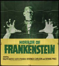 3m137 HORROR OF FRANKENSTEIN English 6sh '71 Hammer horror, best close up of the monster!