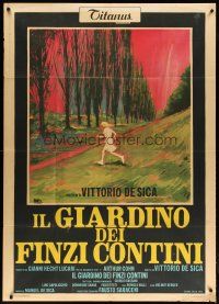 3m891 GARDEN OF THE FINZI-CONTINIS Italian 1p '71 Vittorio De Sica, colorful art by Innocenti!