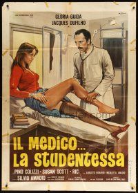 3m908 IL MEDICO... LA STUDENTESSA Italian 1p '76 Colizzi art of sexy Gloria Guida seducing doctor!