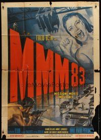 3m932 MMM 83 horizontal title Italian 1p '66 Sergio Bergonzelli directed, Mario Piovano spy art!