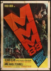 3m933 MMM 83 vertical title Italian 1p '66 Sergio Bergonzelli directed, Mario Piovano spy art!