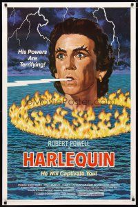 3p336 HARLEQUIN 1sh R83 art of Robert Powell, wild Australian sci-fi fantasy!