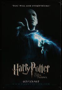 3p347 HARRY POTTER & THE ORDER OF THE PHOENIX teaser DS 1sh '07 David Yates, creepy Ralph Fiennes!