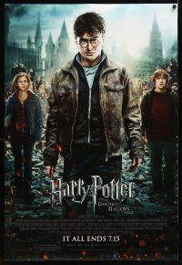 3p341 HARRY POTTER & THE DEATHLY HALLOWS: PART 2 advance DS 1sh '11 Radcliffe, Grint & Watson!