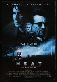 3p355 HEAT DS 1sh '95 Al Pacino, Robert De Niro, Val Kilmer, Michael Mann directed!