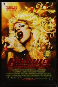 3p359 HEDWIG & THE ANGRY INCH DS foil title 1sh '01 transsexual punk rocker John Cameron Mitchell!