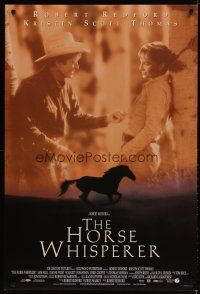 3p379 HORSE WHISPERER int'l DS 1sh '98 star & director Robert Redford, cool running horse image!