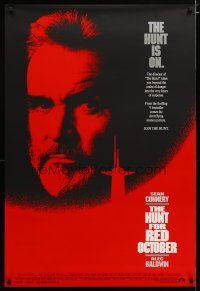 3p395 HUNT FOR RED OCTOBER int'l 1sh '90 Russian military submarine captain Sean Connery!