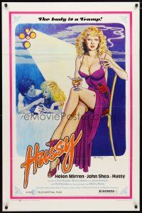 3p396 HUSSY 1sh '80 Tierney artwork of Helen Mirren, the lady is a tramp!