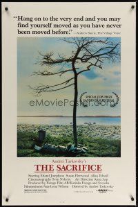 3p662 SACRIFICE 1sh '86 Andrei Tarkovsky's Offret, Erland Josephson, strange image!