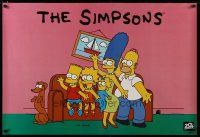 3p694 SIMPSONS horizontal tv poster '94 Matt Groening, artwork of TV's favorite family on couch!