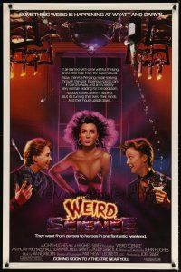 3p822 WEIRD SCIENCE advance 1sh '85 Anthony Michael Hall, Ilan Mitchel-Smith, sexy Kelly LeBrock!