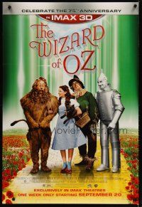 3p839 WIZARD OF OZ G rating advance DS 1sh R13 Victor Fleming, Judy Garland all-time classic!