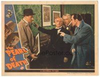 3w297 PEARL OF DEATH LC '44 Basil Rathbone as Sherlock, Nigel Bruce & Dennis Hoey find secret switch