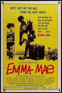 3x250 EMMA MAE 1sh '77 just off the bus from the deep south, Jerri Hayes in the title role!