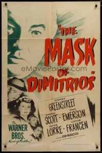 3x509 MASK OF DIMITRIOS 1sh '44 Peter Lorre, Sydney Greenstreet, Zachary Scott, Faye Emerson