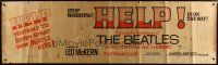 3z204 HELP paper banner '65 The Beatles, John, Paul, George & Ringo, rock & roll classic!