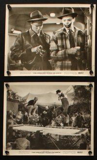 4c306 GREATEST SHOW ON EARTH 22 8x10 stills R60 Cecil B. DeMille, Charlton Heston, James Stewart!