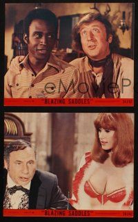 4c198 BLAZING SADDLES 4 8x10 mini LCs '74 Cleavon Little, Gene Wilder, Mel Brooks, classic!