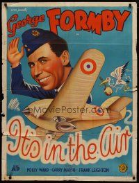 4e715 IT'S IN THE AIR Aust 1sh '40 George Formby, Polly Ward, wacky art of aircraft & bird!