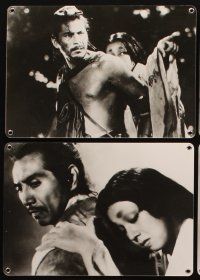 4e120 RASHOMON set of 10 Swiss LCs '52 Akira Kurosawa Japanese classic starring Toshiro Mifune!