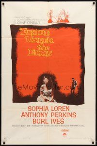 4m242 DESIRE UNDER THE ELMS 1sh '58 sexy Sophia Loren, Anthony Perkins, from Eugene O'Neill play!