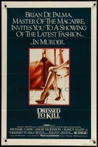 4m273 DRESSED TO KILL 1sh '80 Brian De Palma shows you the latest fashion in murder, sexy legs!