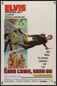 4m282 EASY COME, EASY GO 1sh '67 scuba diver Elvis Presley looking for adventure & fun!