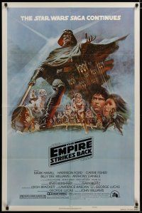 4m294 EMPIRE STRIKES BACK style B 1sh '80 George Lucas sci-fi classic, cool art by Tom Jung!