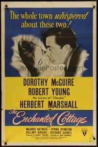 4m295 ENCHANTED COTTAGE style A 1sh '45 Dorothy McGuire & Robert Young live in a fantasy world!