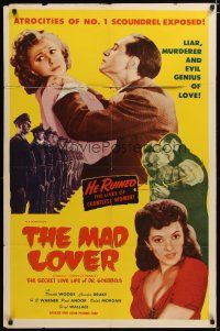 4m296 ENEMY OF WOMEN 1sh R52 crazy doctor Joseph Goebbels BEFORE he became a Nazi, The Mad Lover!