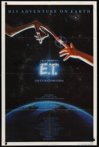 4m280 E.T. THE EXTRA TERRESTRIAL 1sh '83 Steven Spielberg classic, John Alvin art!