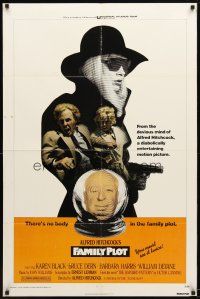 4m313 FAMILY PLOT 1sh '76 from the mind of devious Alfred Hitchcock, Karen Black, Bruce Dern!