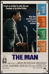 4m564 MAN 1sh '72 James Earl Jones as 1st pretend black U.S. President, written by Rod Serling!