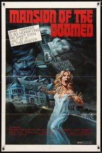 4m578 MANSION OF THE DOOMED 1sh '76 Richard Basehart & Gloria Grahame, sexy horror art!