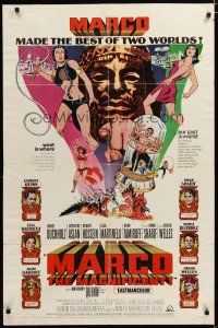 4m579 MARCO THE MAGNIFICENT 1sh '66 Orson Welles, Anthony Quinn, star-studded adventure!