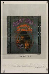 4m589 McCABE & MRS. MILLER 1sh '71 Robert Altman, Warren Beatty, Julie Christie, Amsel art!