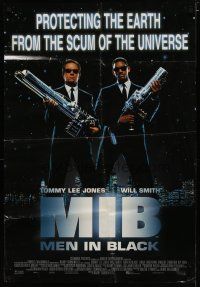 4m592 MEN IN BLACK int'l DS 1sh '97 Will Smith & Tommy Lee Jones protecting Earth!