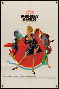 4m603 MODESTY BLAISE 1sh '66 Bob Peak art of sexiest female secret agent Monica Vitti!