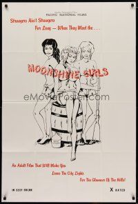 4m609 MOONSHINE GIRLS 1sh '74 it will make you leave the city for the glamour of the hills!