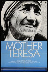 4m614 MOTHER TERESA 1sh '86 most famous religious Catholic nun documentary!