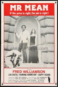 4m615 MR MEAN 1sh '77 Fred Williamson blaxploitation, if the price is right the job is right!