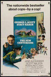 4m636 NEW CENTURIONS style A 1sh '72 George Scott, Stacy Keach, story about cops written by a cop!