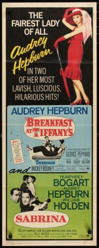 4p379 SABRINA/BREAKFAST AT TIFFANY'S insert '65 Audrey Hepburn is the fairest lady of them all!