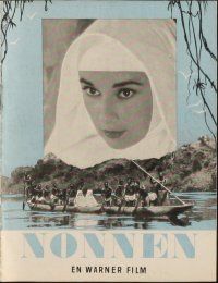 4p550 NUN'S STORY Danish program '59 different images of religious missionary Audrey Hepburn!