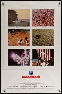 4x982 WOODSTOCK 1sh '70 six images of the most famous epic rock & roll concert!