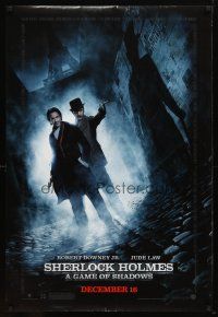 4z663 SHERLOCK HOLMES: A GAME OF SHADOWS advance DS 1sh '11 Jude Law, Robert Downey Jr!