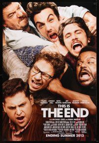 4z758 THIS IS THE END advance DS 1sh '13 James Franco, Jonah Hill, Seth Rogen, Danny McBride!