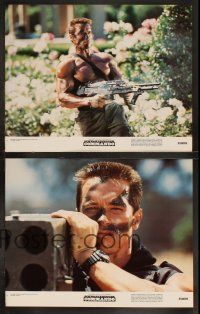 5c121 COMMANDO 8 color 11x14 stills '85 Arnold Schwarzenegger, Alyssa Milano, Rae Dawn Chong!